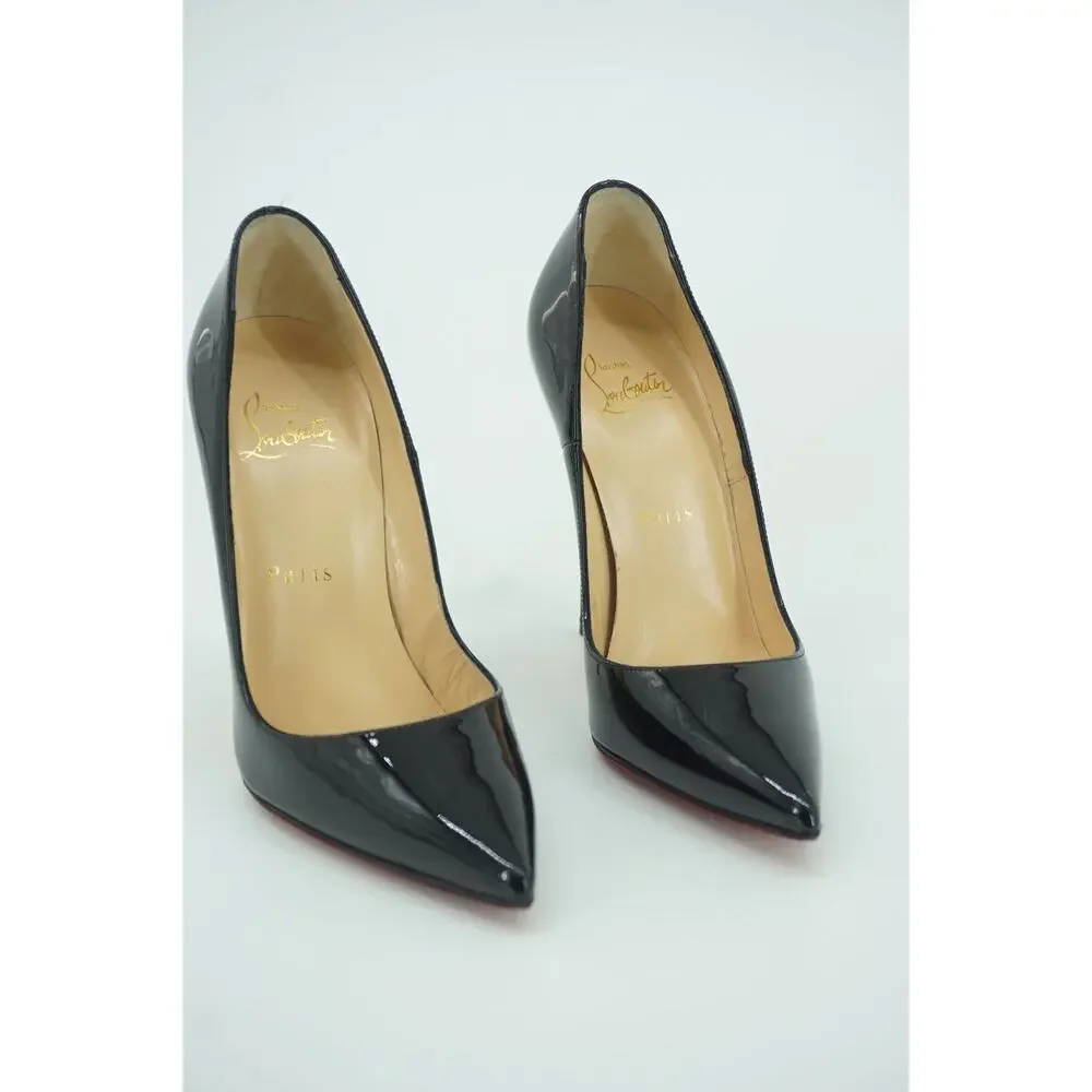 Christian Louboutin So Kate Black Patent Pointy High Heel Pumps SZ 35 $675